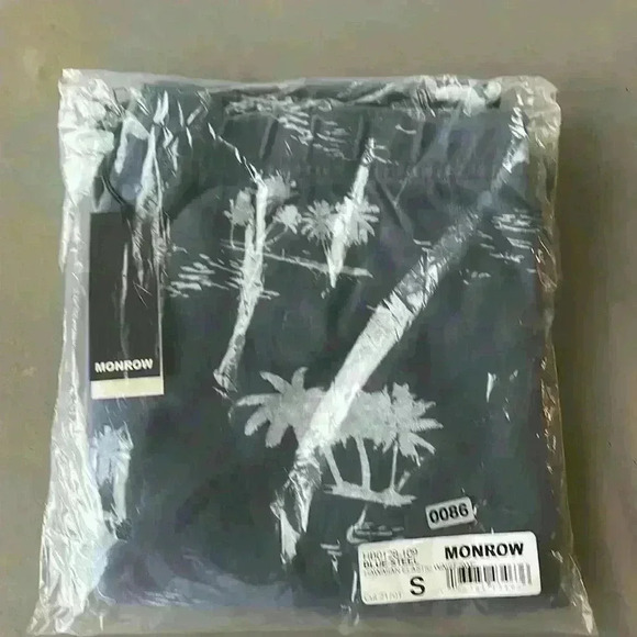 Monrow Revolve NWT Women's Blue Steel Elastic Waist Pull On Sweatpants Size S - Picture 3 of 5